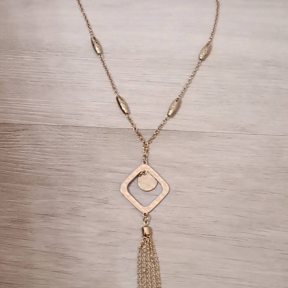 Golden Tassel Necklace